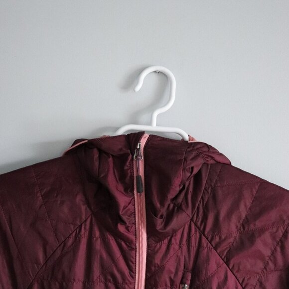 MEC Women's Sz XS Pink Uplink Quilted Packable Hooded Full Zip Activewear Jacket - Picture 4 of 16